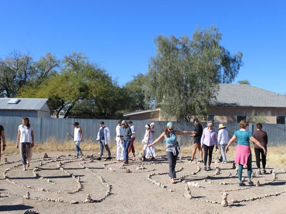 Photo of the Solstice Labyrinth Walk