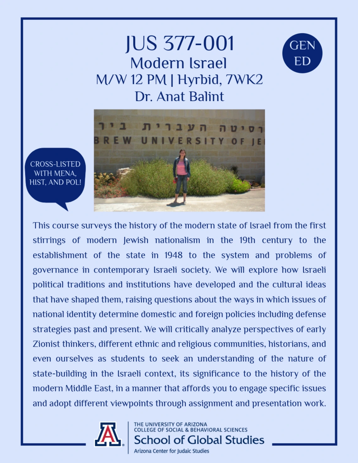 JUS 377 - Modern Israel