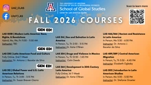 LAS Fall 2026 Courses Signage