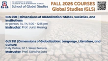 GLS Fall 2026 Courses digital signage