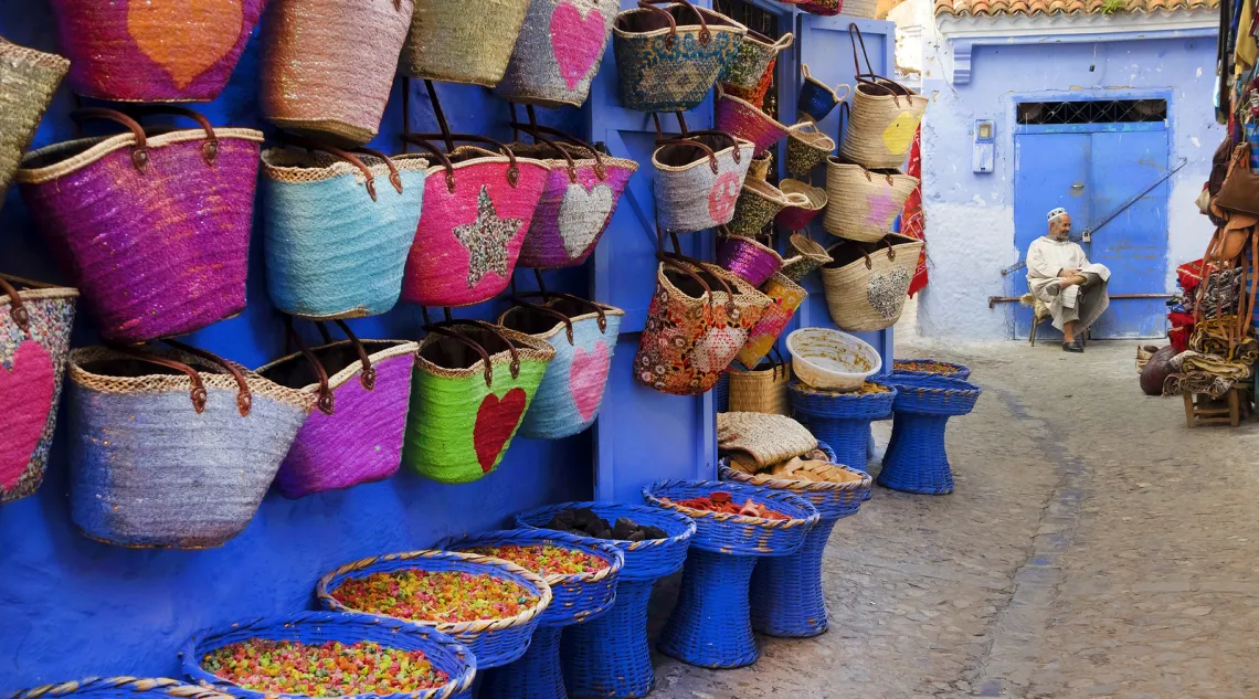 multi-colored purses in Latin America